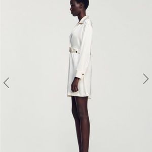 NWT: SANDRO satin-effect dress